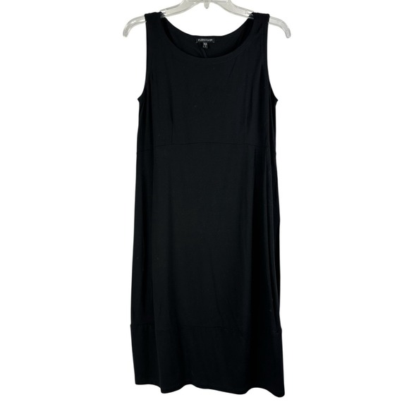Eileen Fisher Dress Womens S Sleeveless Midi Stretch Minimalist CBK Resort Mod - Picture 2 of 7